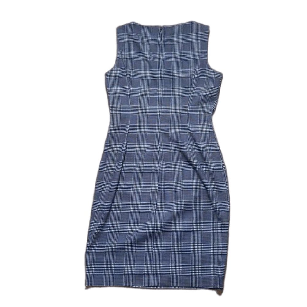Calvin Klein Gray Black and White Sleeveless Midi Dress Size 8 CKDress10 - Picture 2 of 4